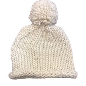 Parkhurst Ivory Knit Pom-Pom Hat
